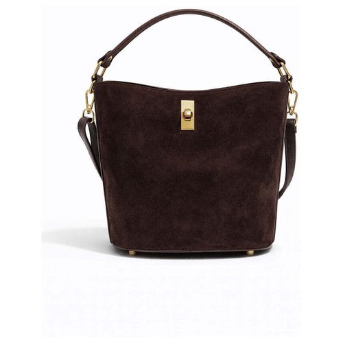 Sac Bandouliere Sac ALIMA cuir SUÈDE - Marron choco - Vera Collection - Modalova