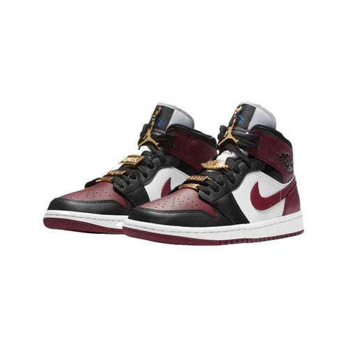 Baskets montantes Baskets Air Jordan 1 Mid SE Noir Dark Beetroot cuir - Nike - Modalova