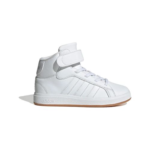 Baskets montantes Baskets grand court mi-hauteur blanc/vert - adidas - Modalova