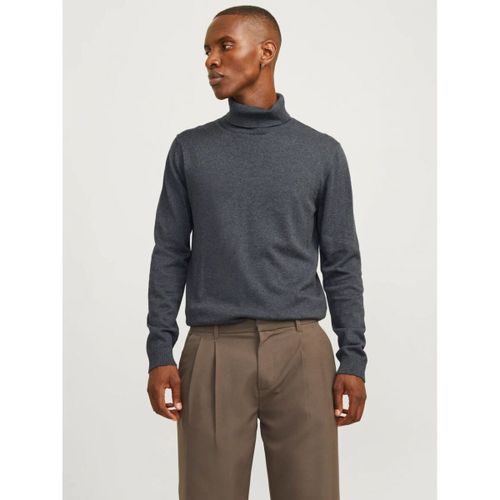 Pull 12258051 BASIC ROLL-DARK GREY MELANGE - Jack & Jones - Modalova