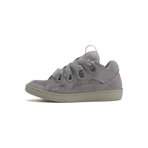 Baskets Curb Monochrome Suede Sneakers Anthracite - Lanvin - Modalova