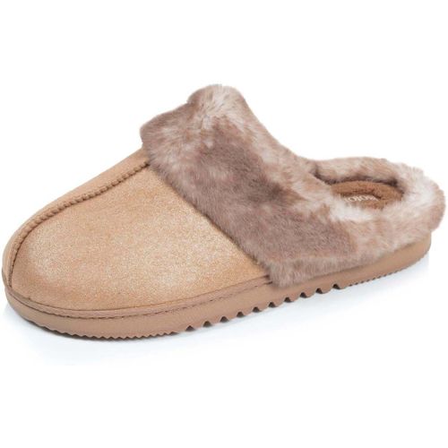 Chaussons Chaussons Mules ultra confortables, en suédine, semelle crantée - Isotoner - Modalova