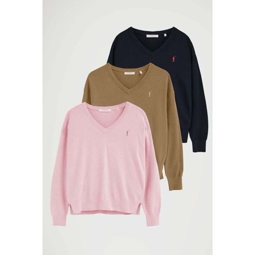 Pull PACK 3 - RIGBY GO V WOOL W IO PV-CV-N - Polo Club - Modalova