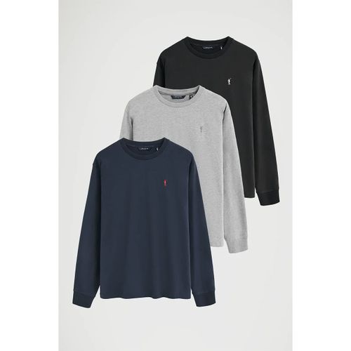 T-shirt PACK 3 - RIGBY GO TSHIRT LS IO N-B-GV - Polo Club - Modalova