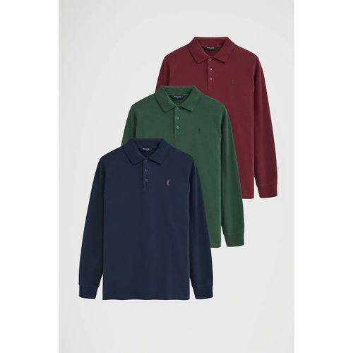 Polo PACK 3 - RIGBY GO POLO LS IO N-BG-G - Polo Club - Modalova