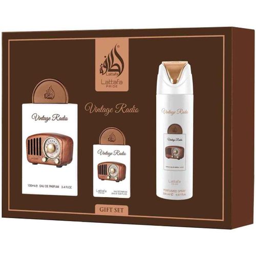 Coffrets de parfums Coffret cadeau Vintage Radio (3 pièces) - Lattafa Pride - Modalova