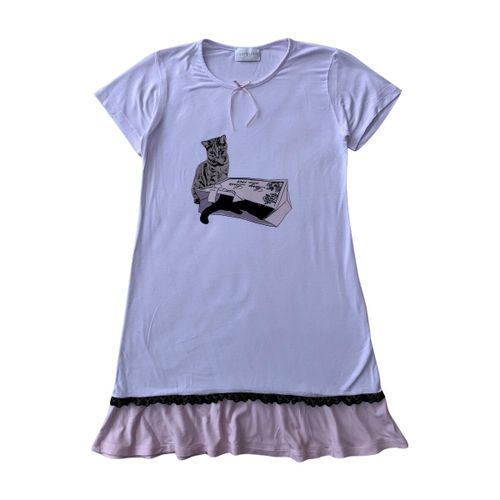 Chemises de nuit CHEMISE DE NUIT - BLANC, ROSE - Story Loris - Modalova