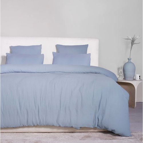 Parures de lit Housse de couette + taies gaze de coton lave Douceur - Doumie - Modalova