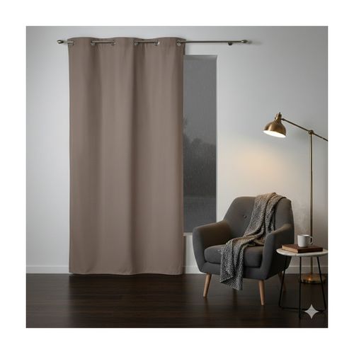 Rideaux, stores Rideau a oeillets Panama Noisette 140 x 280 cm - U10 - Modalova