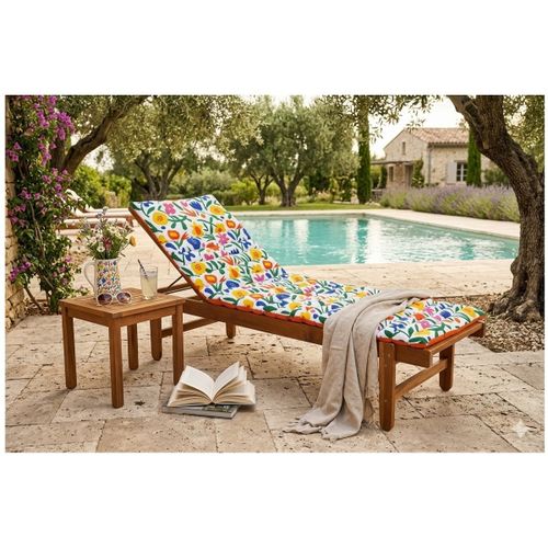 Transats Coussin de sol ou Bain de soleil Fleurs - Stof - Modalova