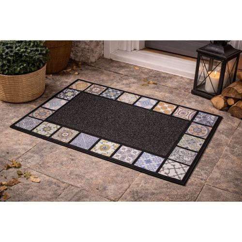 Tapis Tapis extérieur décor carreaux - U10 - Modalova