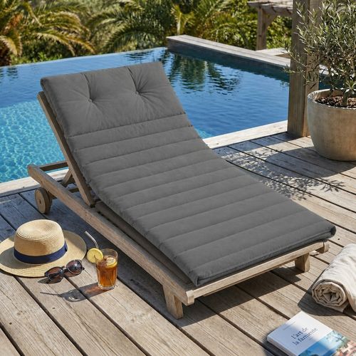 Coussins Matelas bain de soleil Pacifique gris 180 x 60 cm - U10 - Modalova