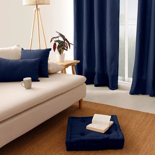 Coussins Coussin de sol uni en coton Panama - Decostars - Modalova