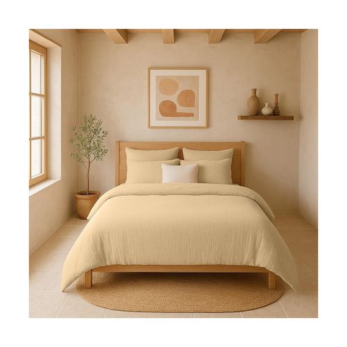 Draps housse Drap-housse Gaze de coton lavé Douce - Doumie - Modalova