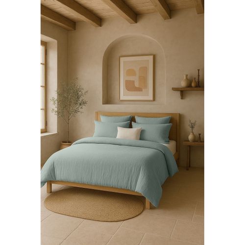 Draps housse Drap-housse Gaze de coton lavé Douce - Doumie - Modalova