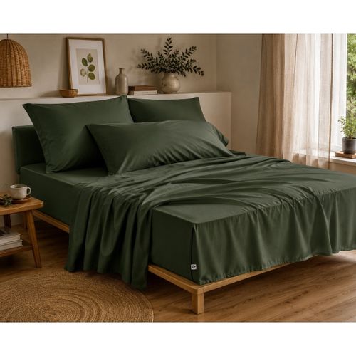 Draps housse Drap Housse percale de coton Perrine - Actome - Modalova
