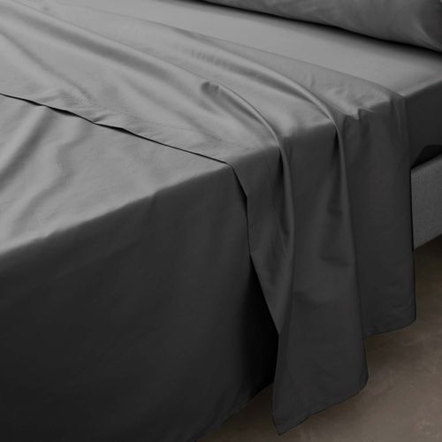 Draps Drap plat en percale de coton Terracotta - U10 - Modalova