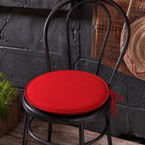Galettes de chaise Galette ronde en polyester couleur uni - Stof - Modalova