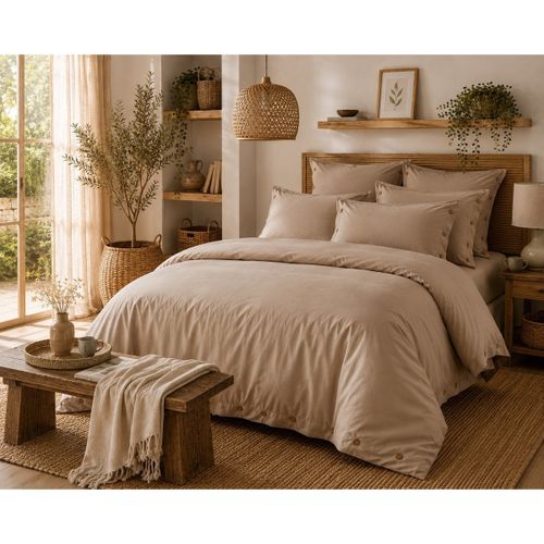 Housses de couettes Housse de couette en percale Perrine - Actome - Modalova