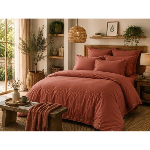 Housses de couettes Housse de couette en percale Perrine - Actome - Modalova