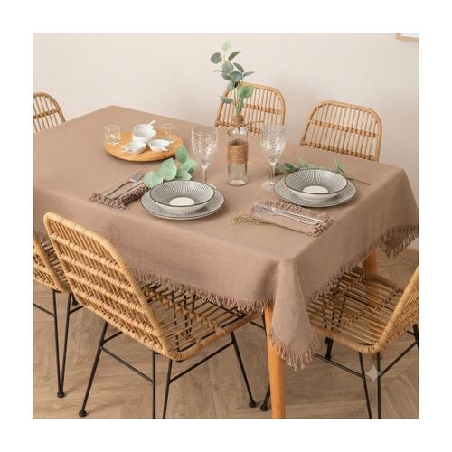 Serviettes de table Nappes, Sets de table Nappe en coton a franges - Chic et élégante - Atmosphera - Modalova