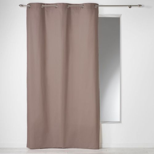Rideaux, stores Rideau a oeillets coton uni Panama Noisette 140 x 280 cm - U10 - Modalova