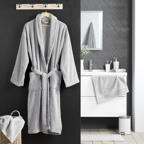 Peignoirs Peignoir Col Chale Tendresse gris perle - U10 - Modalova