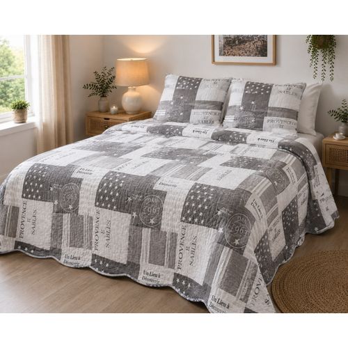 Parures de lit Couvre lit microfibre + taies Provence - Selartex - Modalova