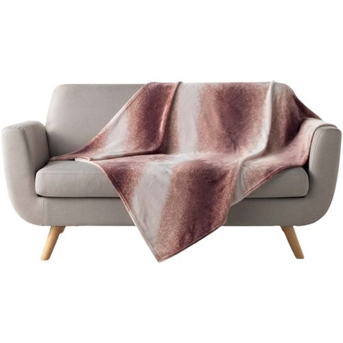 Plaids, jetés Plaid flanelle 125 x 150 cm Louane rose - U10 - Modalova
