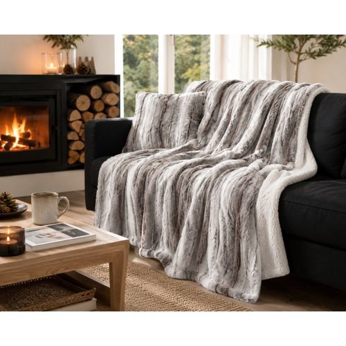 Plaids, jetés Plaid sherpa Sven - U10 - Modalova