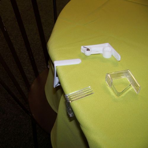 Set de table 4 pinces transparentes pour nappe 4.6 x 4.3 cm - U10 - Modalova