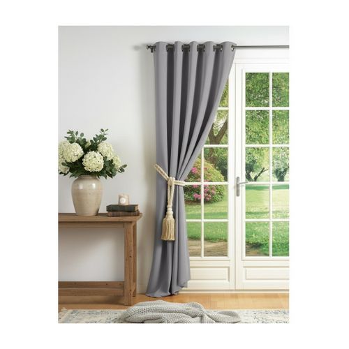 Rideaux, stores Rideau a oeillets carres Cocoon Gris Clair 140 x 260 cm - U10 - Modalova