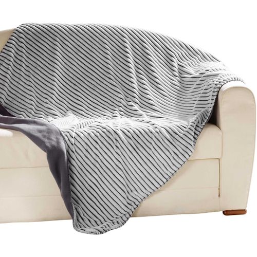 Plaids, jetés Plaid Couverture Flanelle Jacquard Yolan 180 x 220 cm - U10 - Modalova