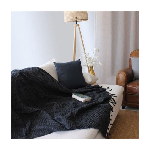 Plaids, jetés Plaid a franges effet tricot Dune - Decostars - Modalova