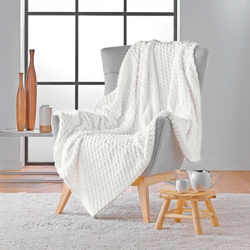 Plaids, jetés Plaid flanelle relief Mini Breetzy - U10 - Modalova