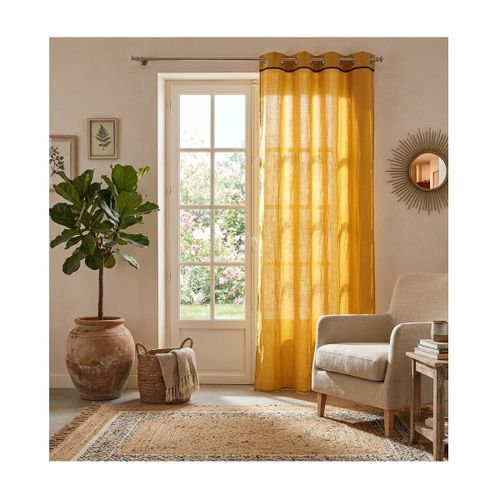 Rideaux, stores Voilage a oeillets en coton lave Lanette - U10 - Modalova