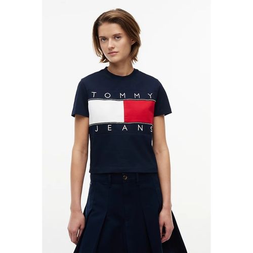 T-shirt Dw0dw22818 Reg Flag Ss - Tommy Jeans - Modalova