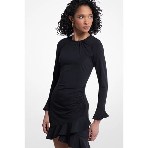 Robe courte Mt683j5h6j Ruched Ruffle Hem Dress - MICHAEL Michael Kors - Modalova
