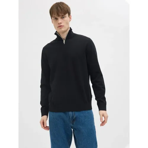 Pull 12268358 CALLUM HALF ZIP-BLACK - Jj Rebel - Modalova