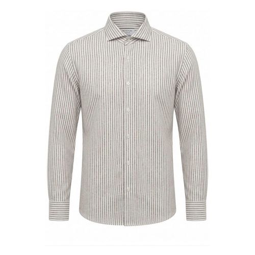 Chemise SR11CA NES SLUB H-722 MUSTANG BROWN - Archivium - Modalova