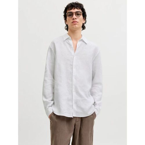 Chemise 12293563 LAWRENCE LINEN-BRIGHT WHITE - Jack & Jones - Modalova