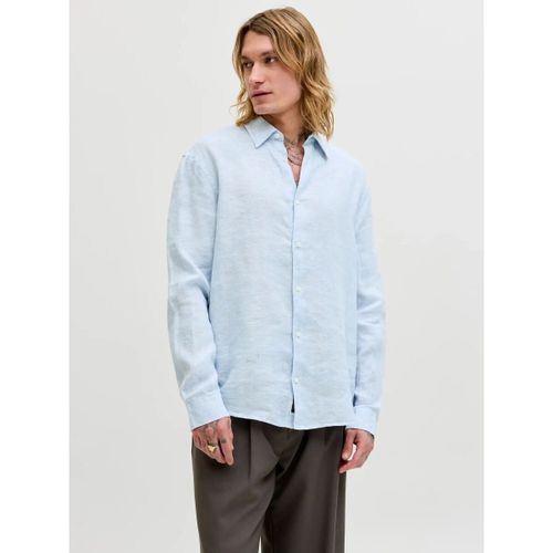 Chemise 12293563 LAWRENCE LINEN-CHAMBRAY BLUE - Jack & Jones - Modalova