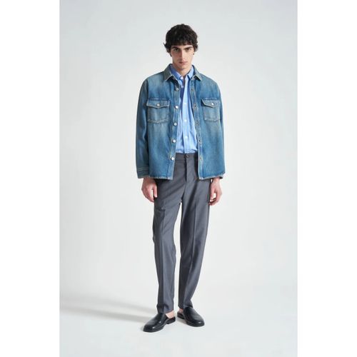 Surchemises G6AB0056-DENIM DIRTY BLUE - Mauro Grifoni - Modalova