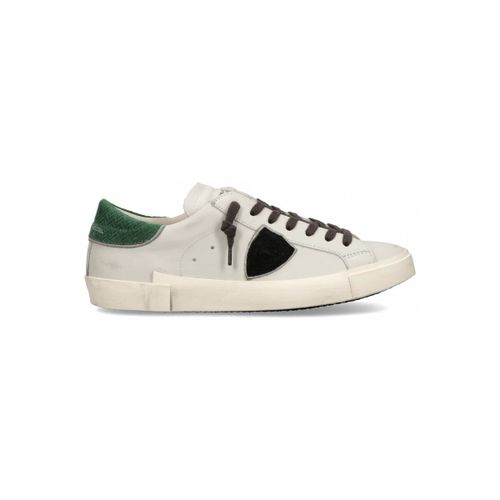 Short PRLU VD07 PRSX LOW MAN-VEAU DAIM BLANC VERT - Philippe Model - Modalova
