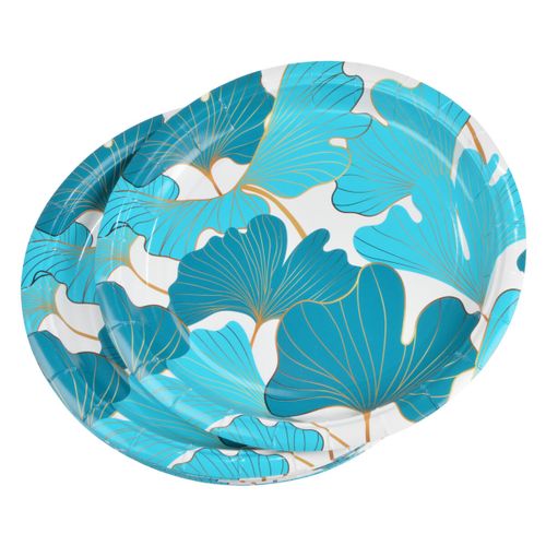 Set de table 10 assiettes a dessert en carton 18 cm Gincko - U10 - Modalova