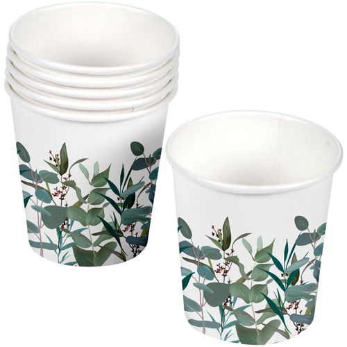 Décorations festives 10 gobelets en carton Branche d'eucalyptus - U10 - Modalova