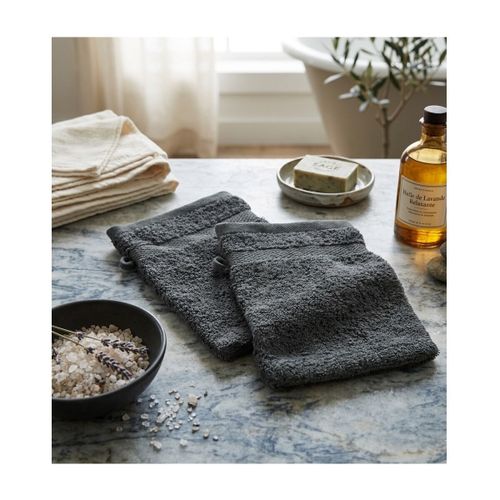 Serviettes et gants de toilette Lot de 2 gants de toilette Collection Elegante - U10 - Modalova