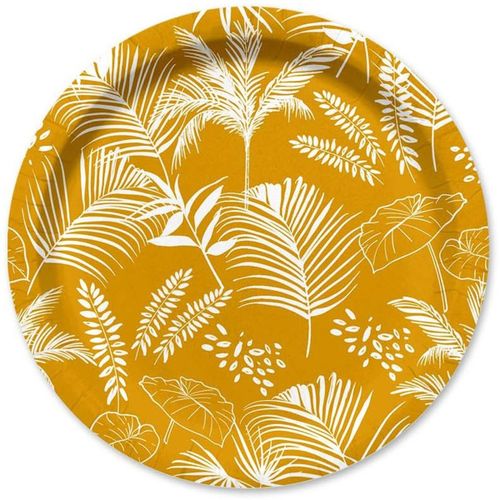 Set de table Set de 10 assiettes en carton 18 cm Palmier exotique - U10 - Modalova