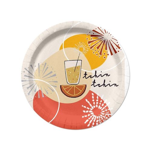 Set de table Set de 10 assiettes en carton 23 cm Apero tchin - U10 - Modalova