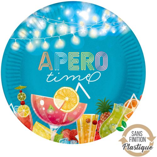 Set de table Set de 10 assiettes en carton Apero times - U10 - Modalova